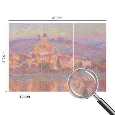 Self-adhesive photo wallpaper with a charming town motif