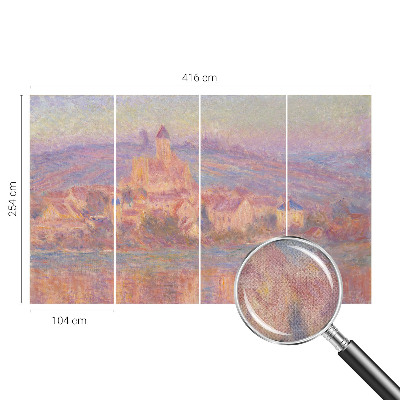 Self-adhesive photo wallpaper with a charming town motif