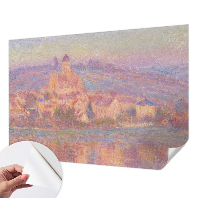 Self-adhesive photo wallpaper with a charming town motif