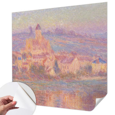 Self-adhesive photo wallpaper with a charming town motif