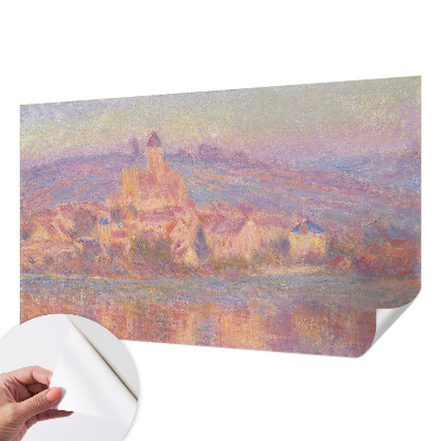 Self-adhesive photo wallpaper with a charming town motif