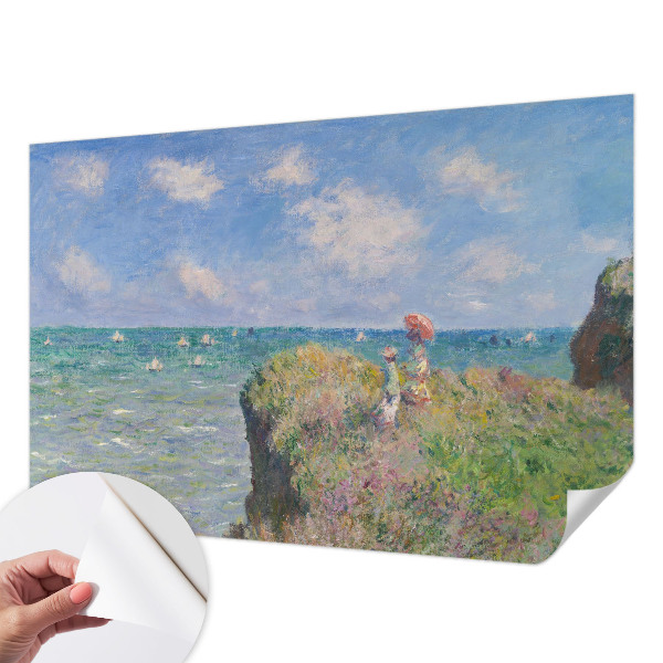 Removable wall mural featuring a peaceful landscape