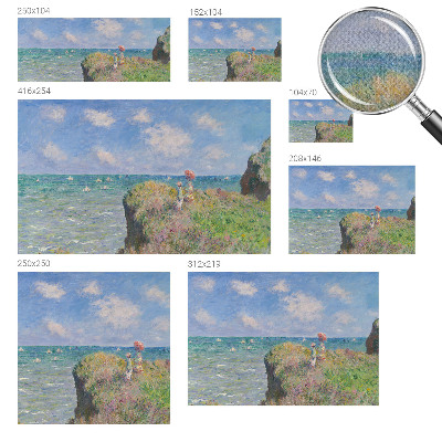 Removable wall mural featuring a peaceful landscape