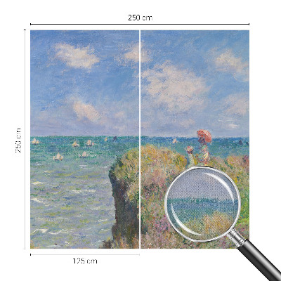 Removable wall mural featuring a peaceful landscape