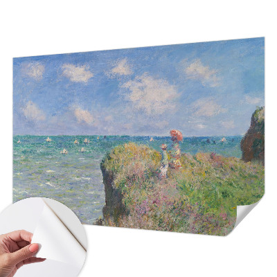 Removable wall mural featuring a peaceful landscape