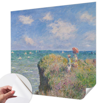 Removable wall mural featuring a peaceful landscape