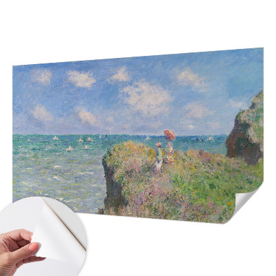 Removable wall mural featuring a peaceful landscape