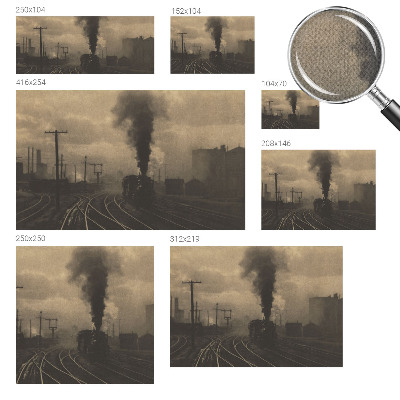 Peel and stick wall mural for living room with an industrial landscape design