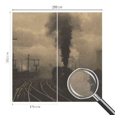 Peel and stick wall mural for living room Industrial landscape