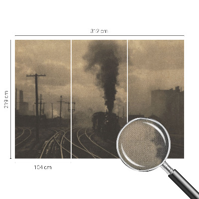 Peel and stick wall mural for living room Industrial landscape