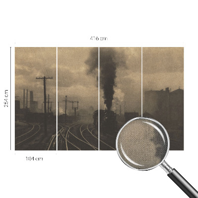 Peel and stick wall mural for living room Industrial landscape