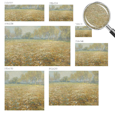Removable wall mural wallpaper Blooming field