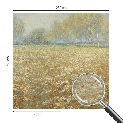 Removable wall mural wallpaper Blooming field