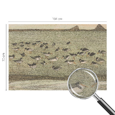 Peel and stick wall mural for kids' room featuring a bird motif titled 