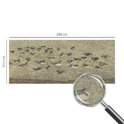 Peel and stick wall mural for kids' room featuring a bird motif titled 