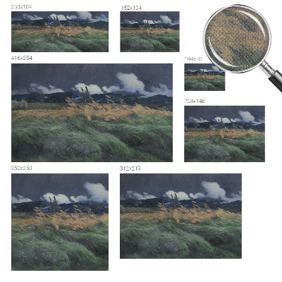 3D photo wallpaper mural with a blown grasses design
