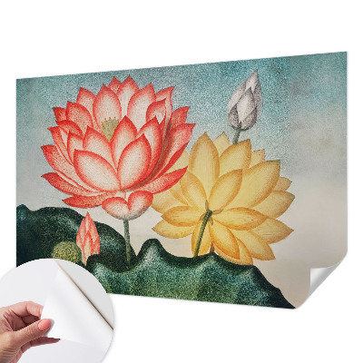 Peel and stick wall mural Lotus flowers