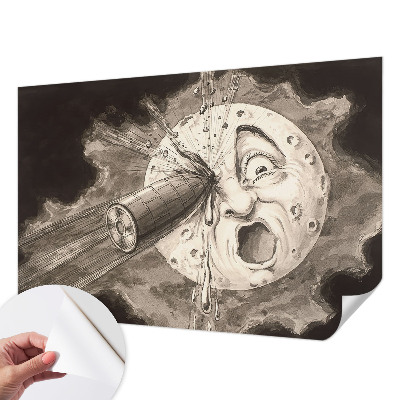 Peel and stick wallpaper mural Cosmic collision