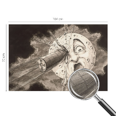 Peel and stick wallpaper mural Cosmic collision