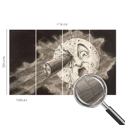 Peel and stick wallpaper mural Cosmic collision