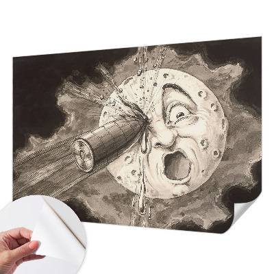 Peel and stick wallpaper mural Cosmic collision