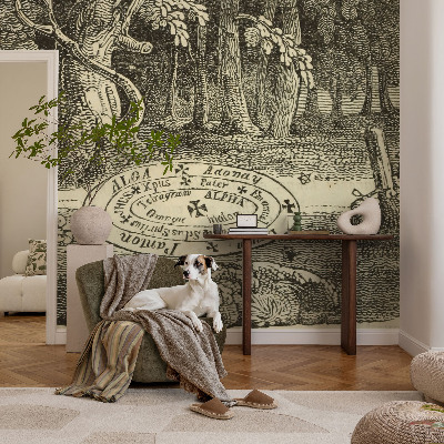 Self-adhesive wall mural Magic circle