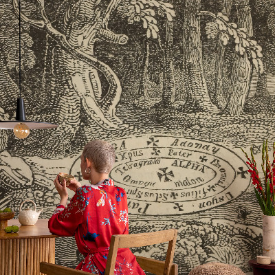 Self-adhesive wall mural Magic circle