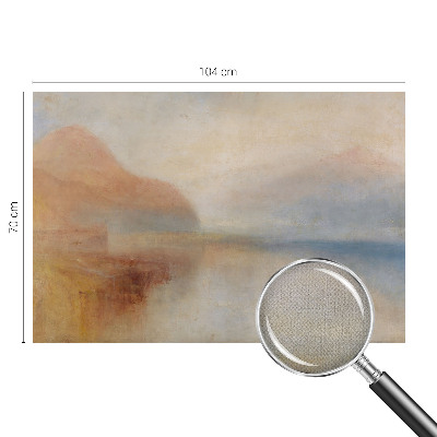 Removable wall mural wallpaper featuring an ethereal landscape design