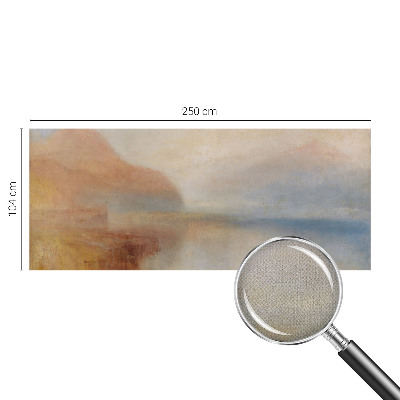 Removable wall mural wallpaper featuring an ethereal landscape design