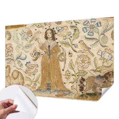 Peel and stick wall mural for kids' room Colorful nature