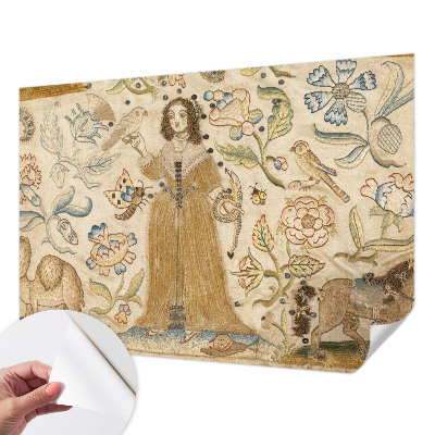 Peel and stick wall mural for kids' room Colorful nature