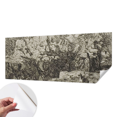 3D wall mural Mountain scenery