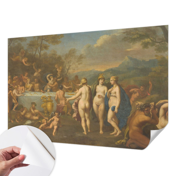 3D photo wallpaper mural with an ancient feast motif