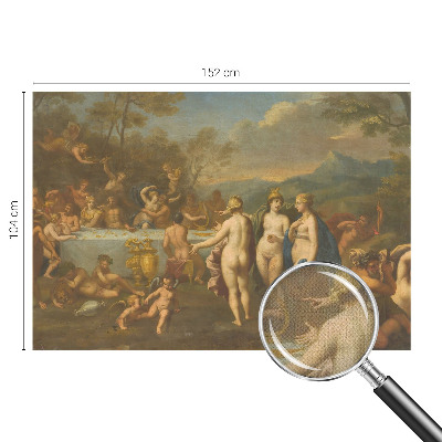 3D photo wallpaper mural with an ancient feast motif
