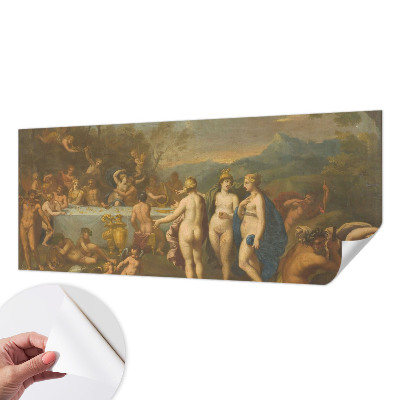3D photo wallpaper mural with an ancient feast motif