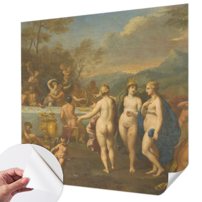 3D photo wallpaper mural with an ancient feast motif