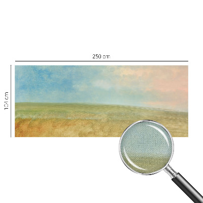 Children's wall mural Pastel fields