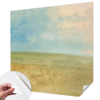 Children's wall mural Pastel fields