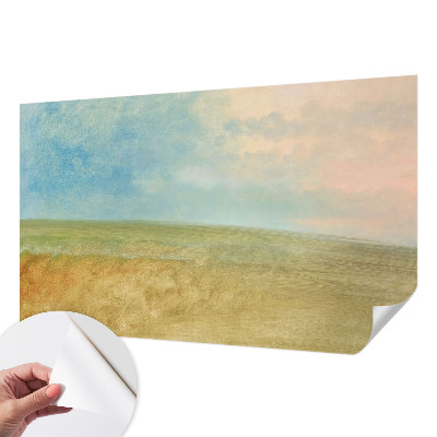 Children's wall mural Pastel fields