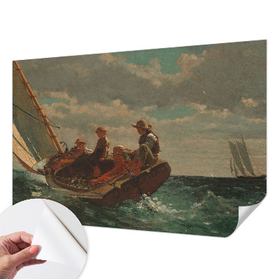 Peel and stick wall mural with a sea expedition design