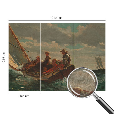 Peel and stick wall mural with a sea expedition design