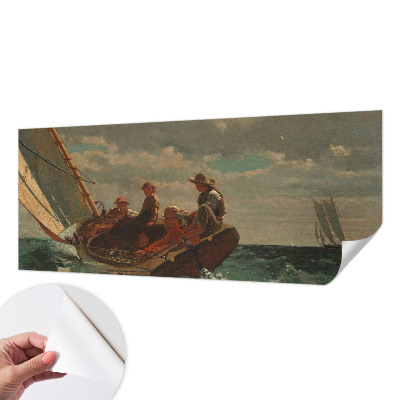 Peel and stick wall mural with a sea expedition design
