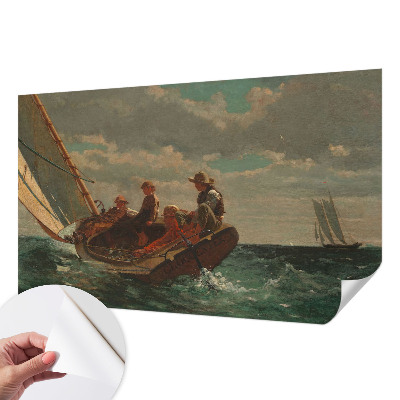 Peel and stick wall mural with a sea expedition design