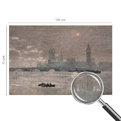 Peel and stick wallpaper mural with a night city panorama
