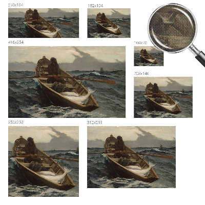 Self-adhesive photo wallpaper featuring a fisherman at sea