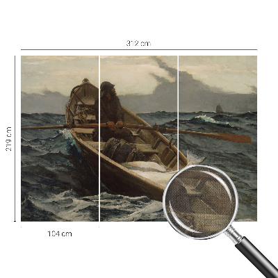 Self-adhesive photo wallpaper featuring a fisherman at sea