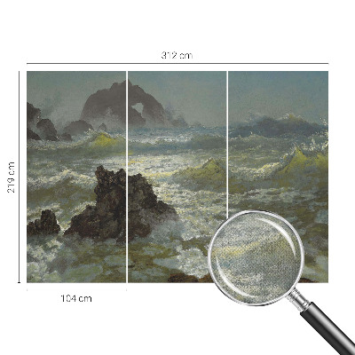 Stick-on wall mural Stormy sea