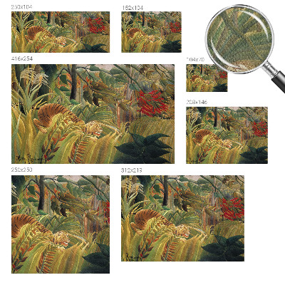 3D wall mural with an exotic tiger motif
