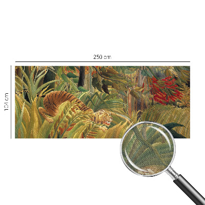 3D wall mural with an exotic tiger motif