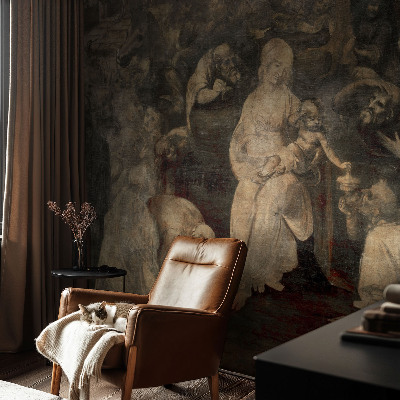 Peel and stick wall mural for kids' room Spiritual meeting